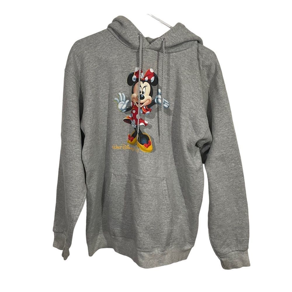 Disney Parks Minnie Mouse Graphic Pullover Hoodie Sweatshirt